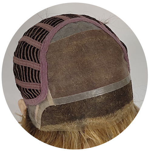 Lavorazione monofilamento della parrucca con lace front